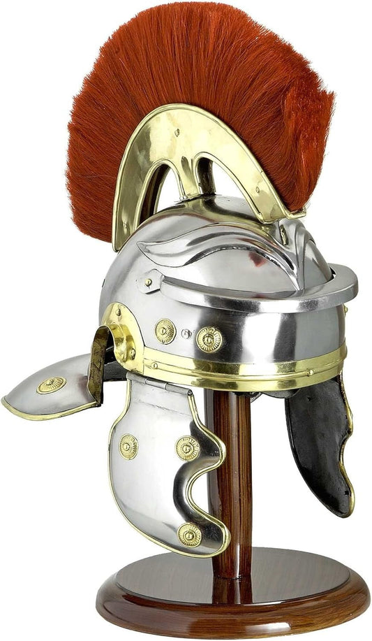 Roman Centurion Helmet With Red Plume