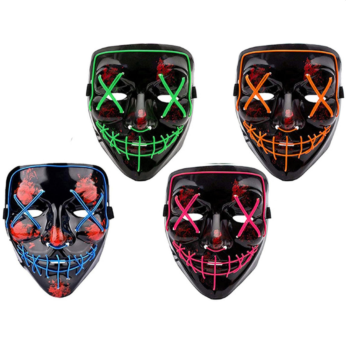Purge LED Light-Up Plastic Masks