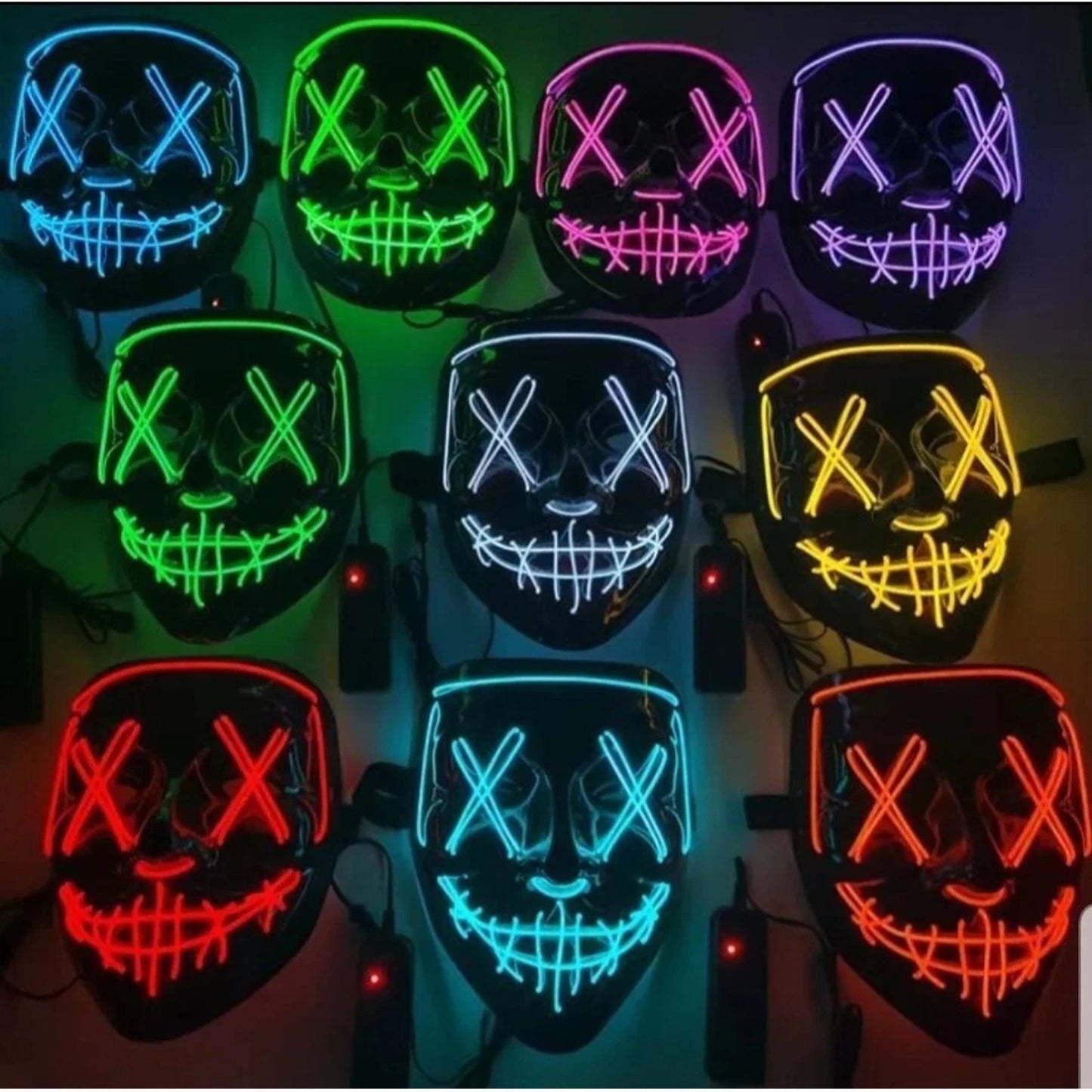 Purge LED Light-Up Plastic Masks