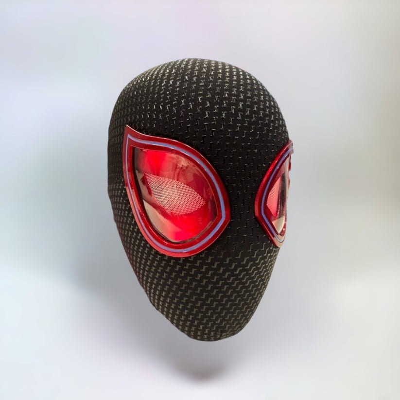 Miles Morales Spider-Man Spiderverse Light Up Interactive Mask Remote Control Spiderman