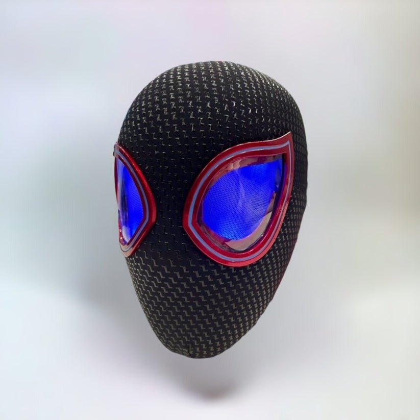 Miles Morales Spider-Man Spiderverse Light Up Interactive Mask Remote Control Spiderman