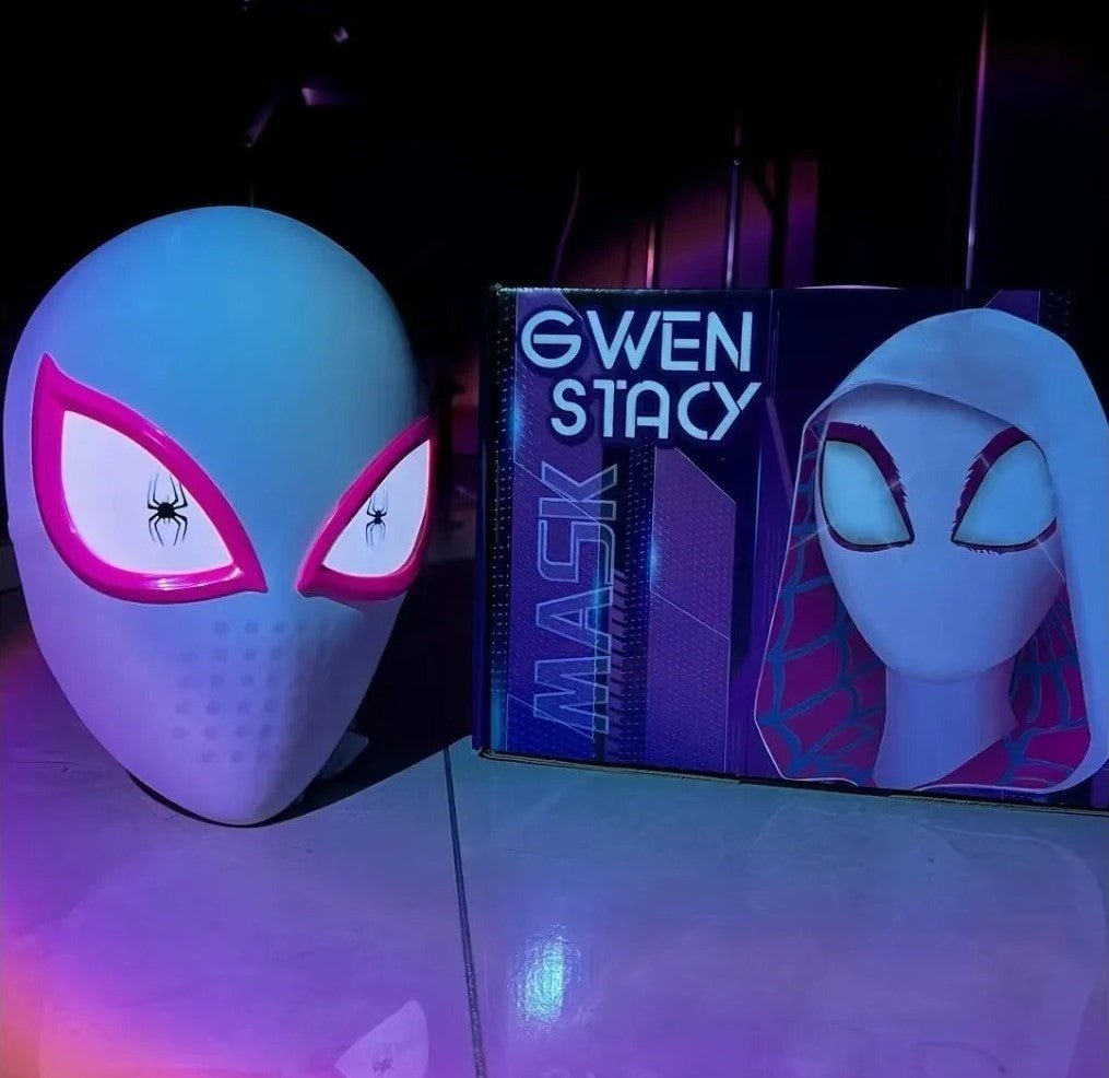 Spider-Gwen Stacy Light Up Cosplay Mask Spiderman Spider-man