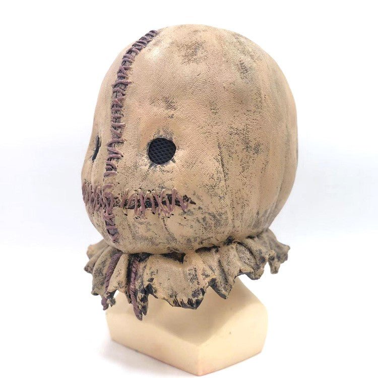 Trick R' Treat Sam Latex Mask Horror Scarecrow Cosplay Replica